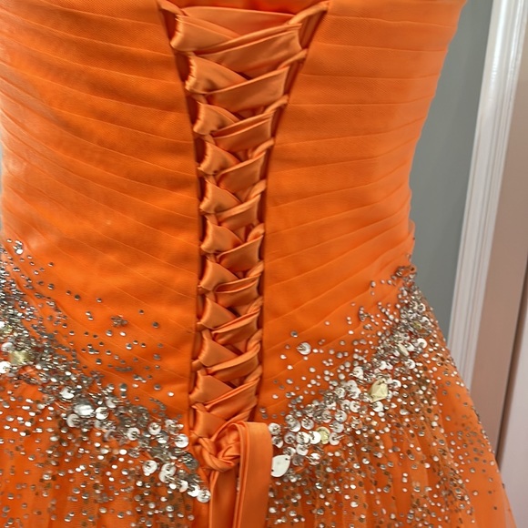 Orange Prom dress - Picture 6 of 9